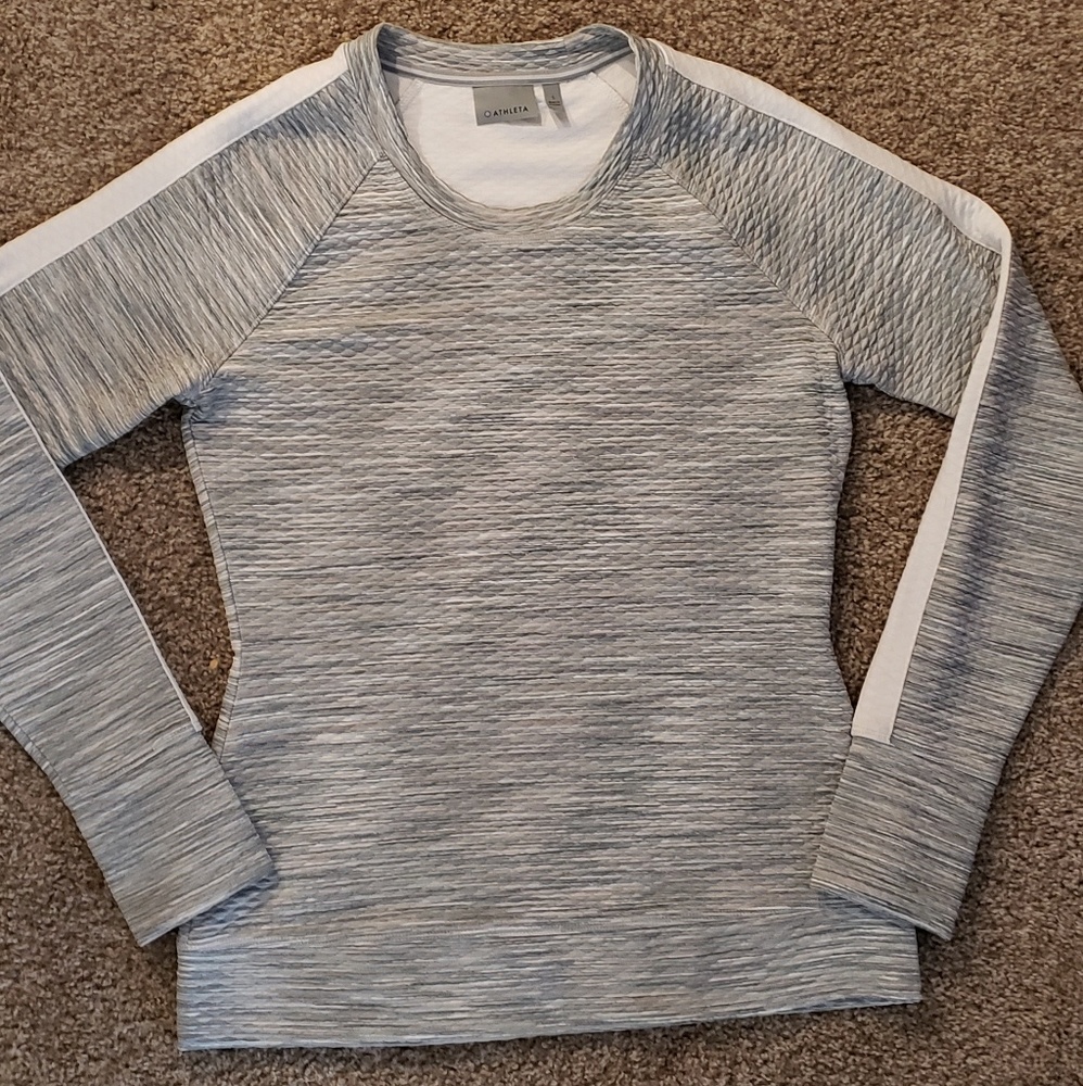 Athleta Quilted Pullover Sweater